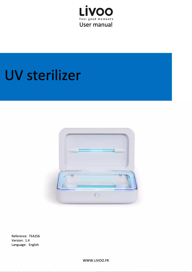 Imagen de la primera página del manual del dispositivo TEA256