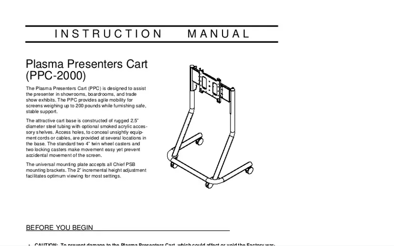 Página nº 1 - Manual de usuario Chief PPCU