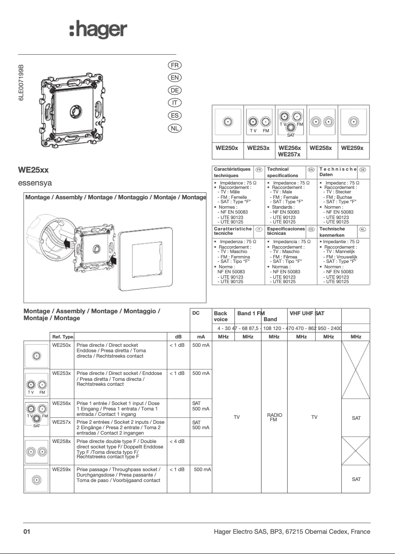 Imagen de la primera página del manual del dispositivo WE256