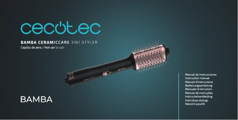 Página 1 del manual Manual de usuario Cecotec Bamba CeramicCare 3in1 Styler
