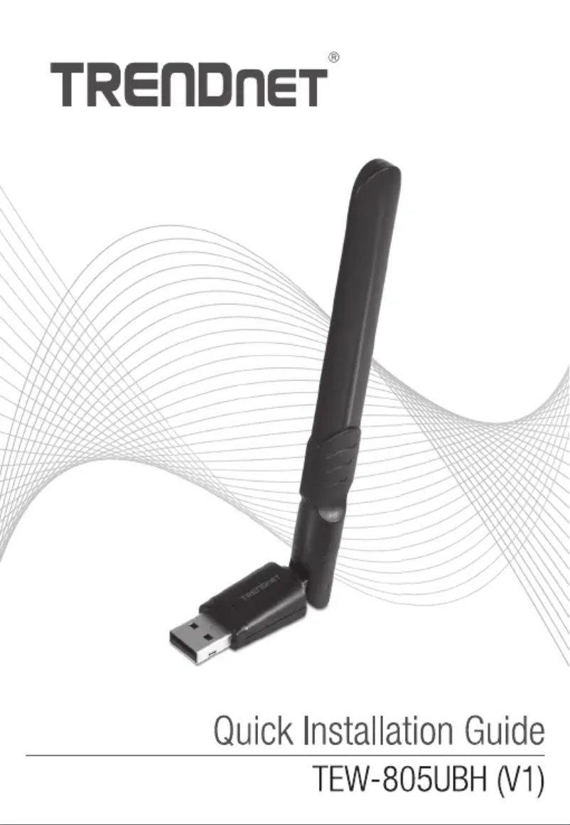 Página 1 del manual Manual de usuario TRENDnet TEW-805UBH