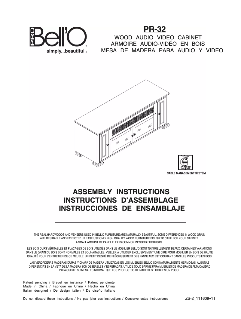 Imagen de la primera página del manual del dispositivo PR-32