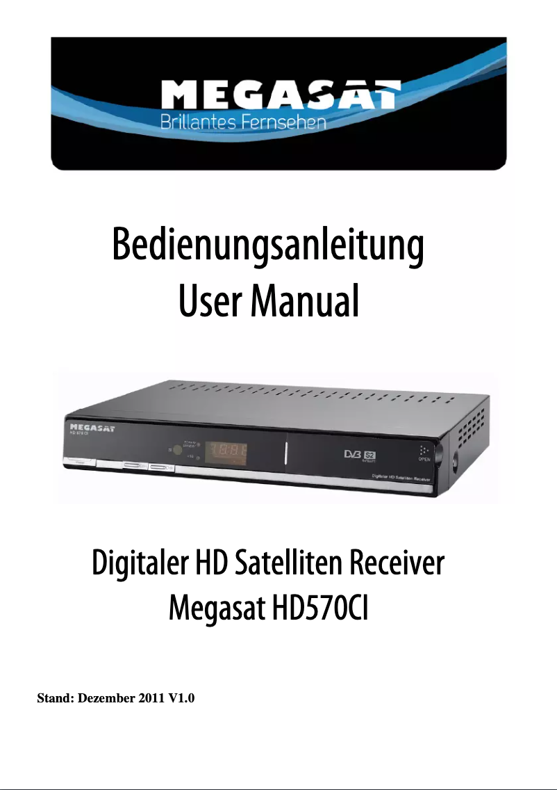 Página nº 1 - Manual de usuario Megasat HD 570 CI