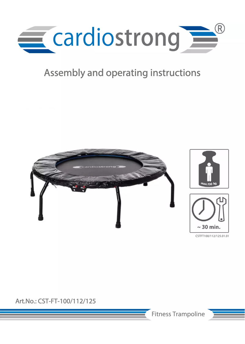 Imagen de la primera página del manual del dispositivo Fitness Trampolin