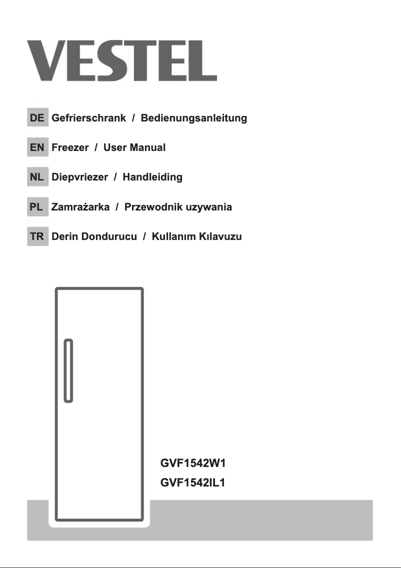 Página 1 del manual Manual de usuario Vestel GVF1542IL1