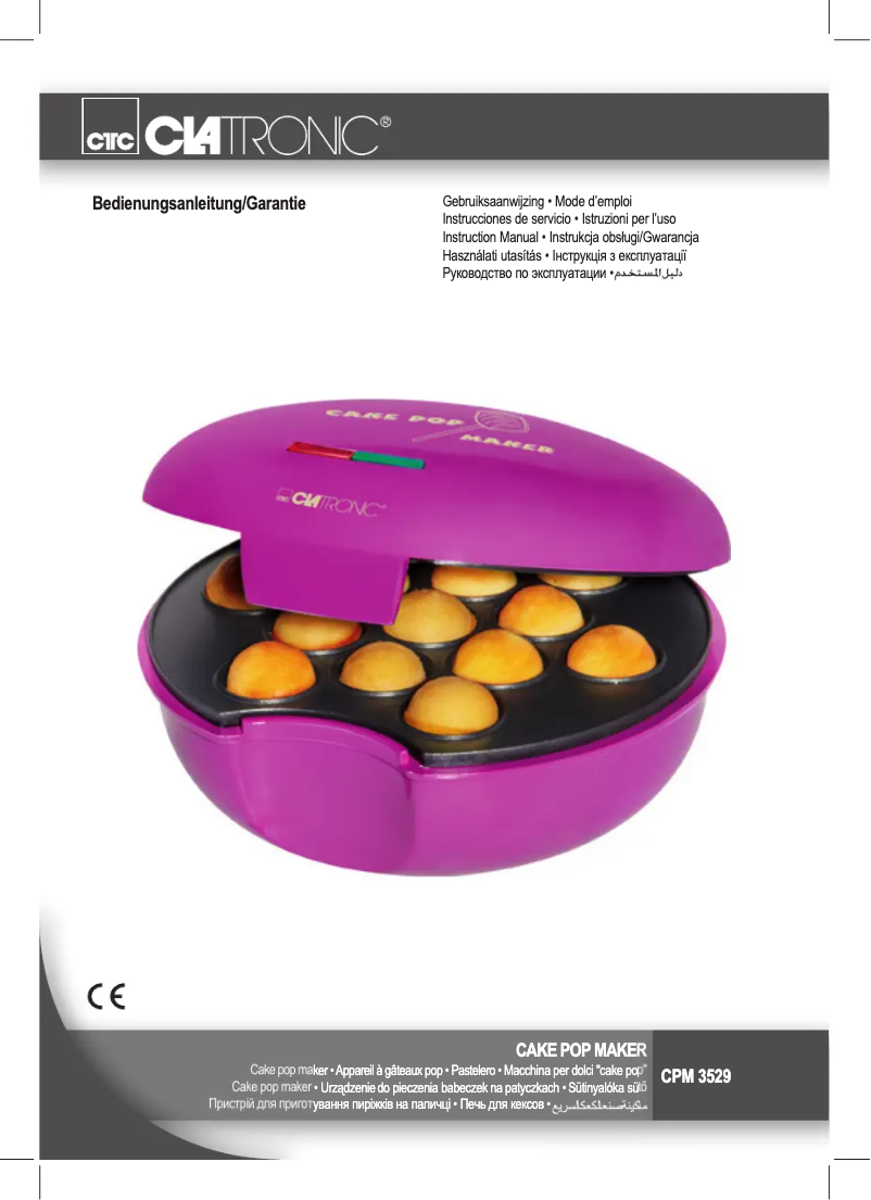 Página 1 del manual Manual de usuario Clatronic CPM 3529