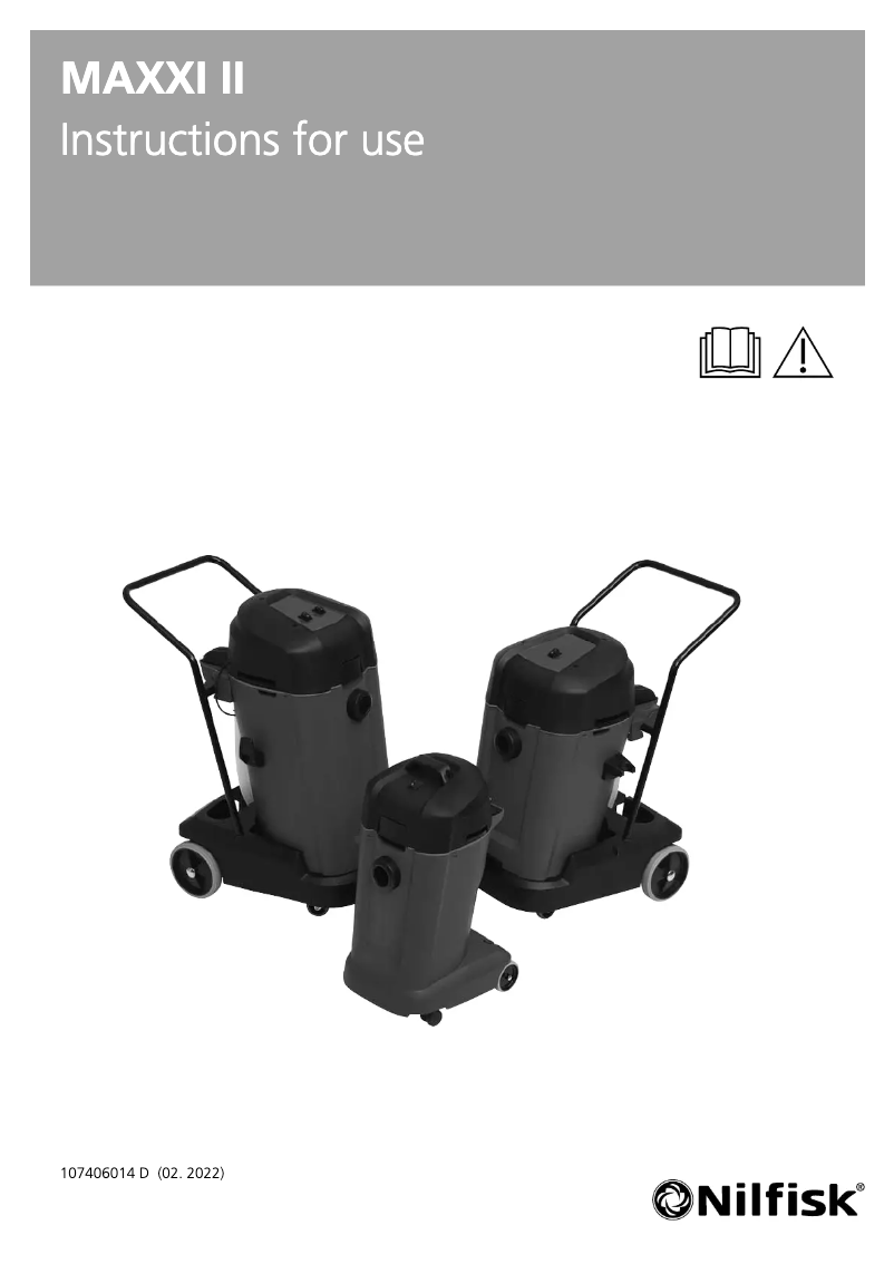 Página nº 1 - Manual de usuario Nilfisk Maxxi II