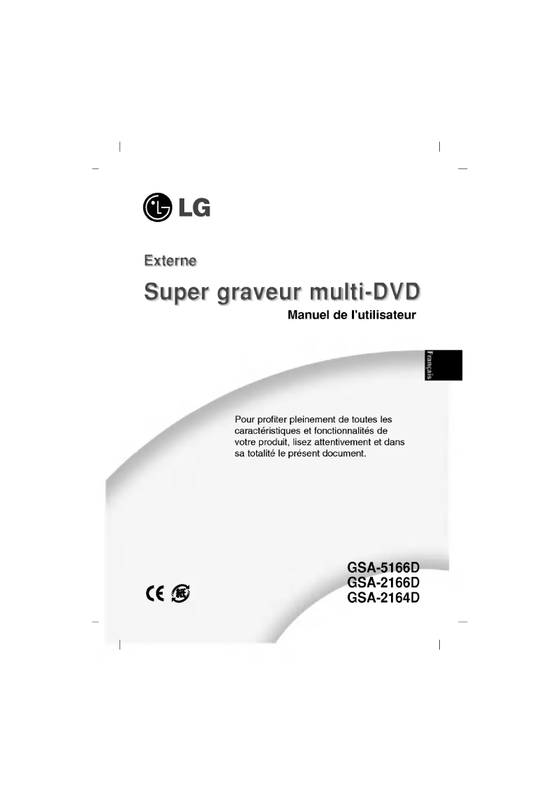 Página nº 1 - Manual de usuario LG GSA-2164D