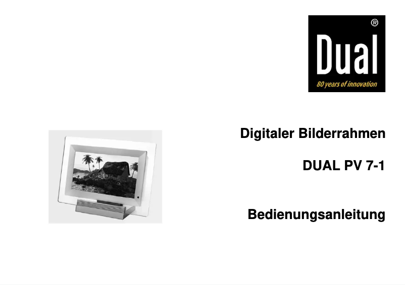 Página nº 1 - Manual de usuario Dual PV 7-1