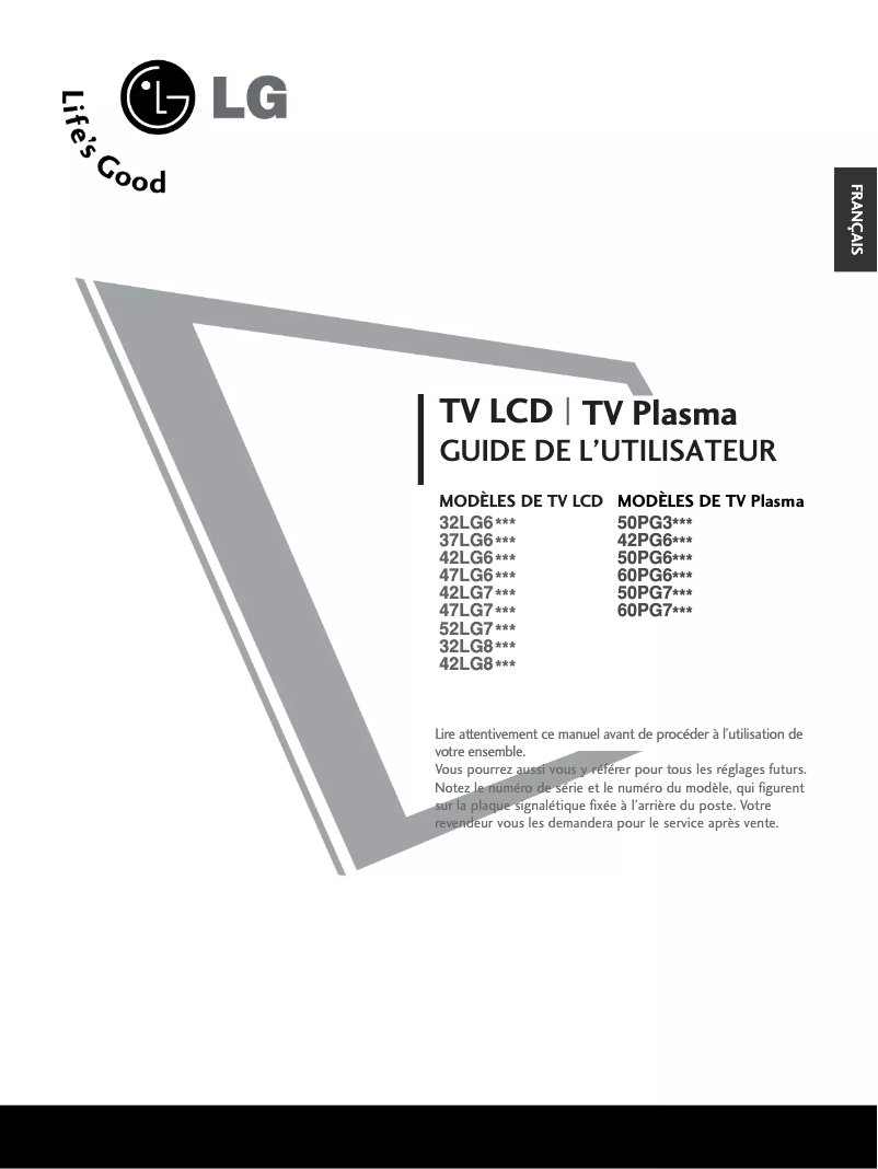 Imagen de la primera página del manual del dispositivo 42PG60UR