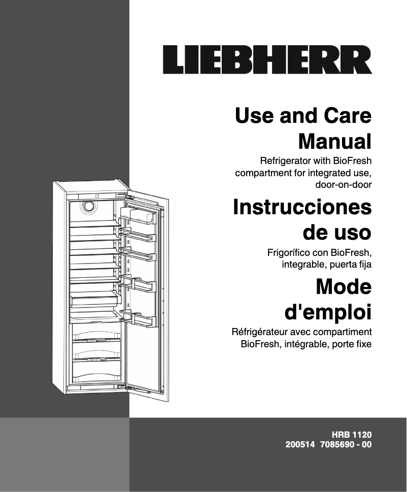 Imagen de la primera página del manual del dispositivo HRB-1120