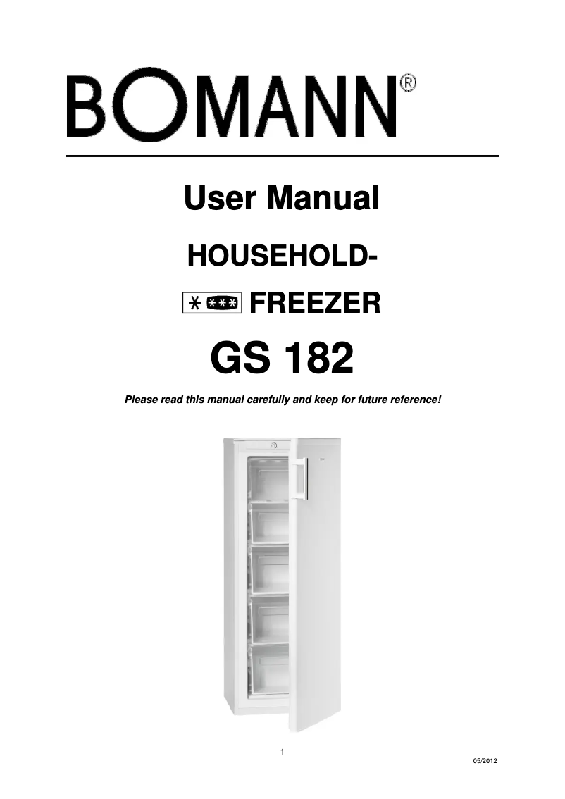 Imagen de la primera página del manual del dispositivo GS 182