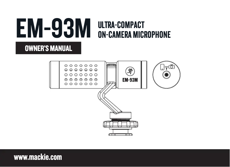 Página 1 del manual Manual de usuario Mackie EM-99B