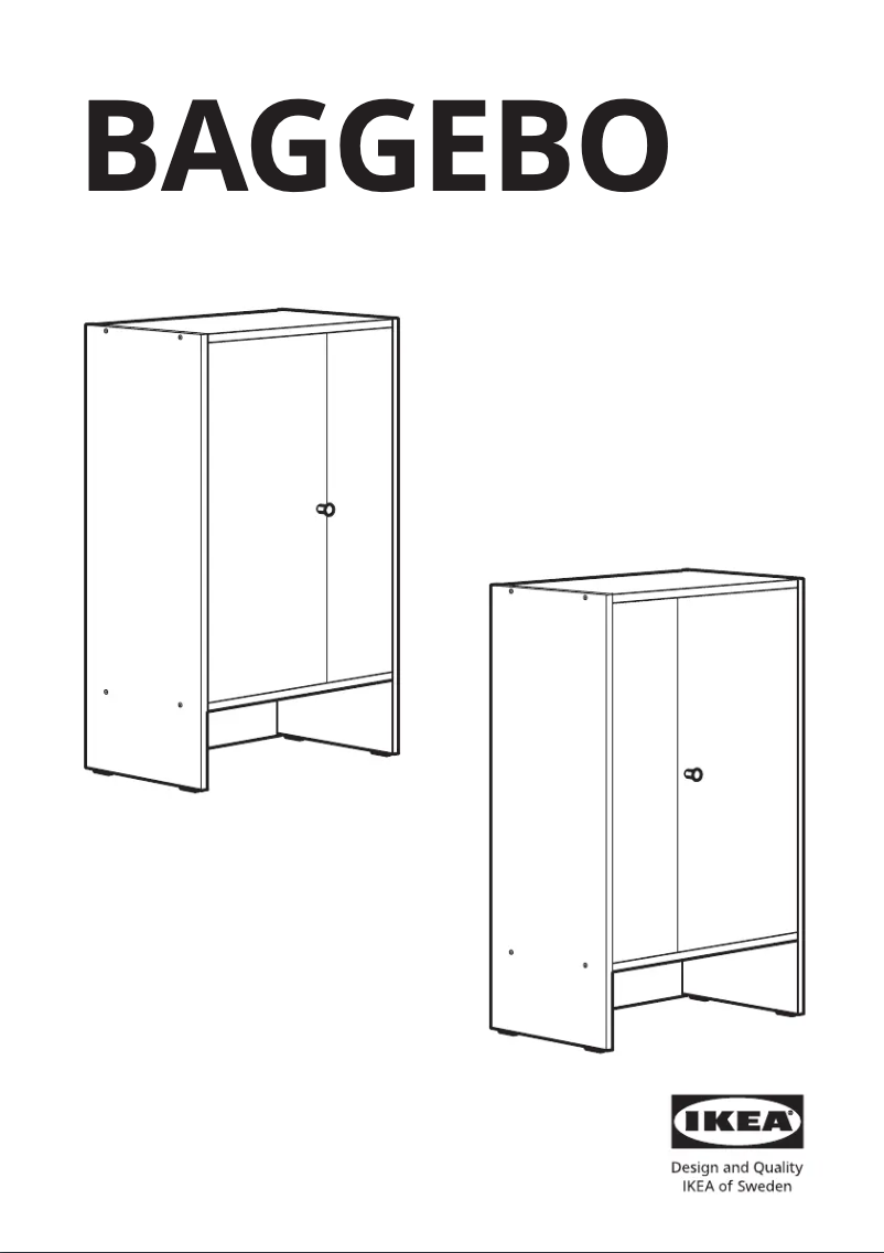 Página 1 del manual Manual de usuario Ikea BAGGEBO 604.812.04