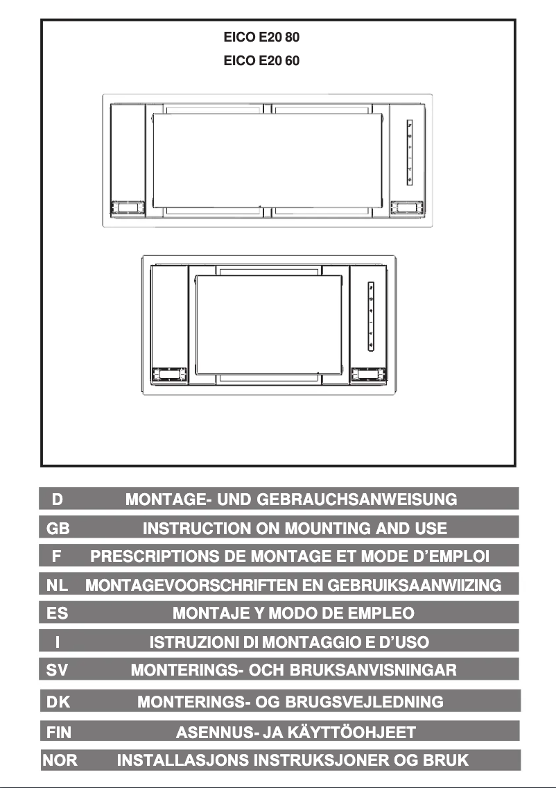 Página 1 del manual Manual de usuario Airforce EICO E20 80