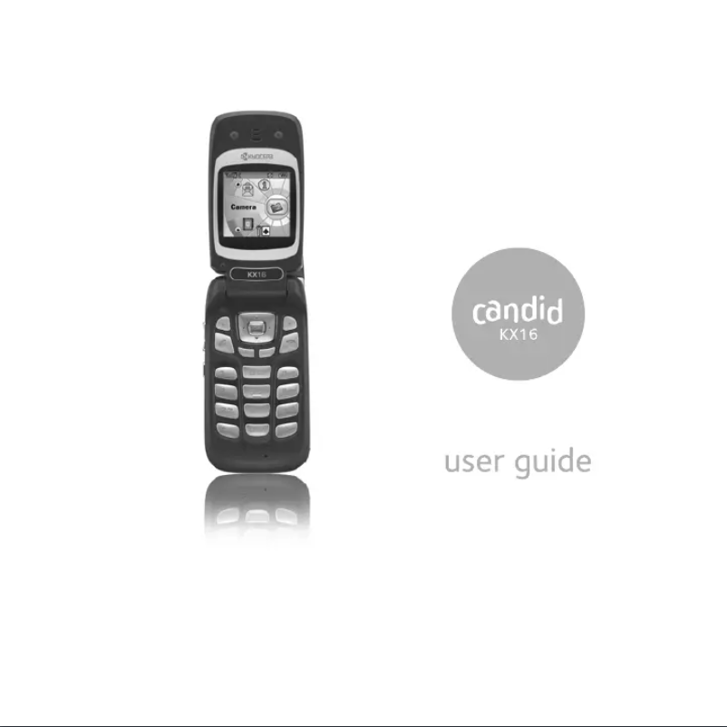 Imagen de la primera página del manual del dispositivo Candid KX16