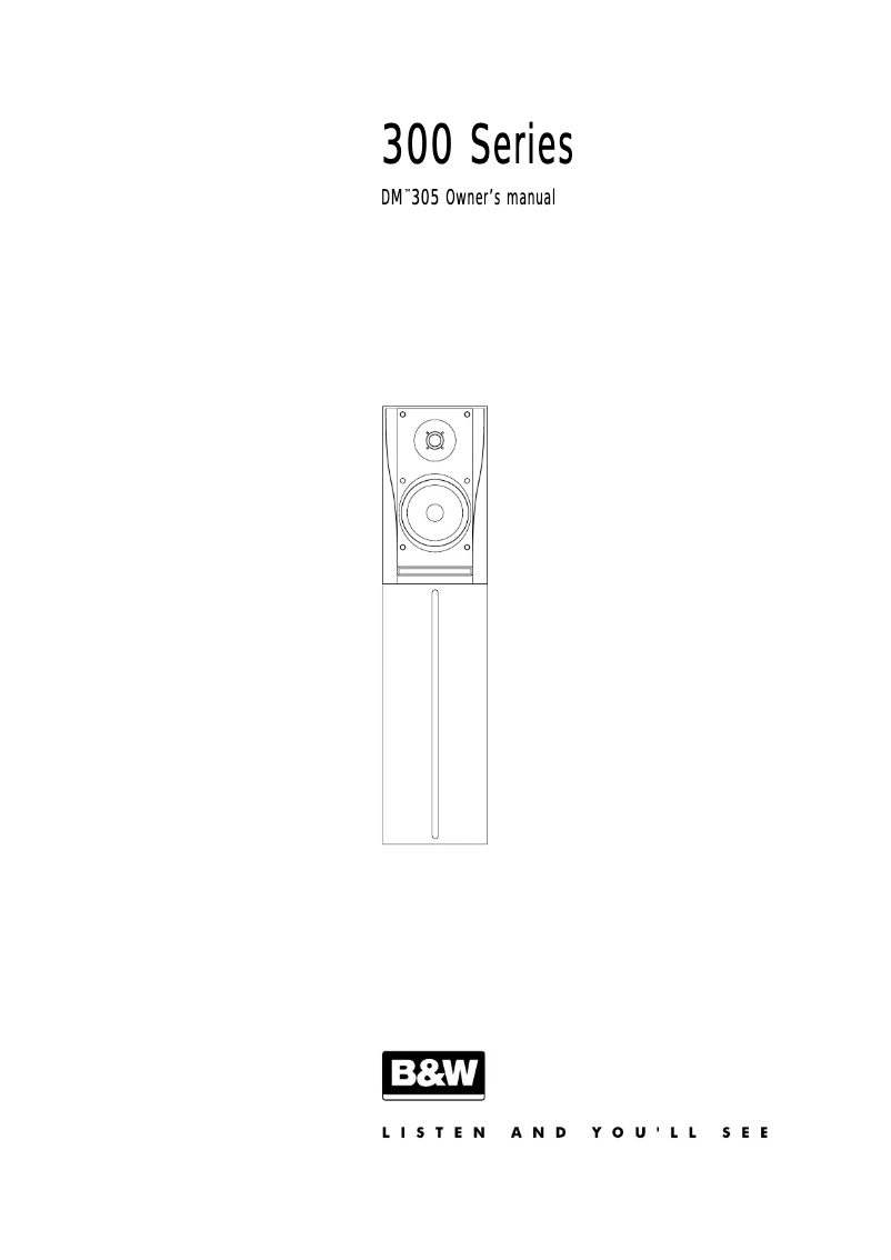 Imagen de la primera página del manual del dispositivo DM 305