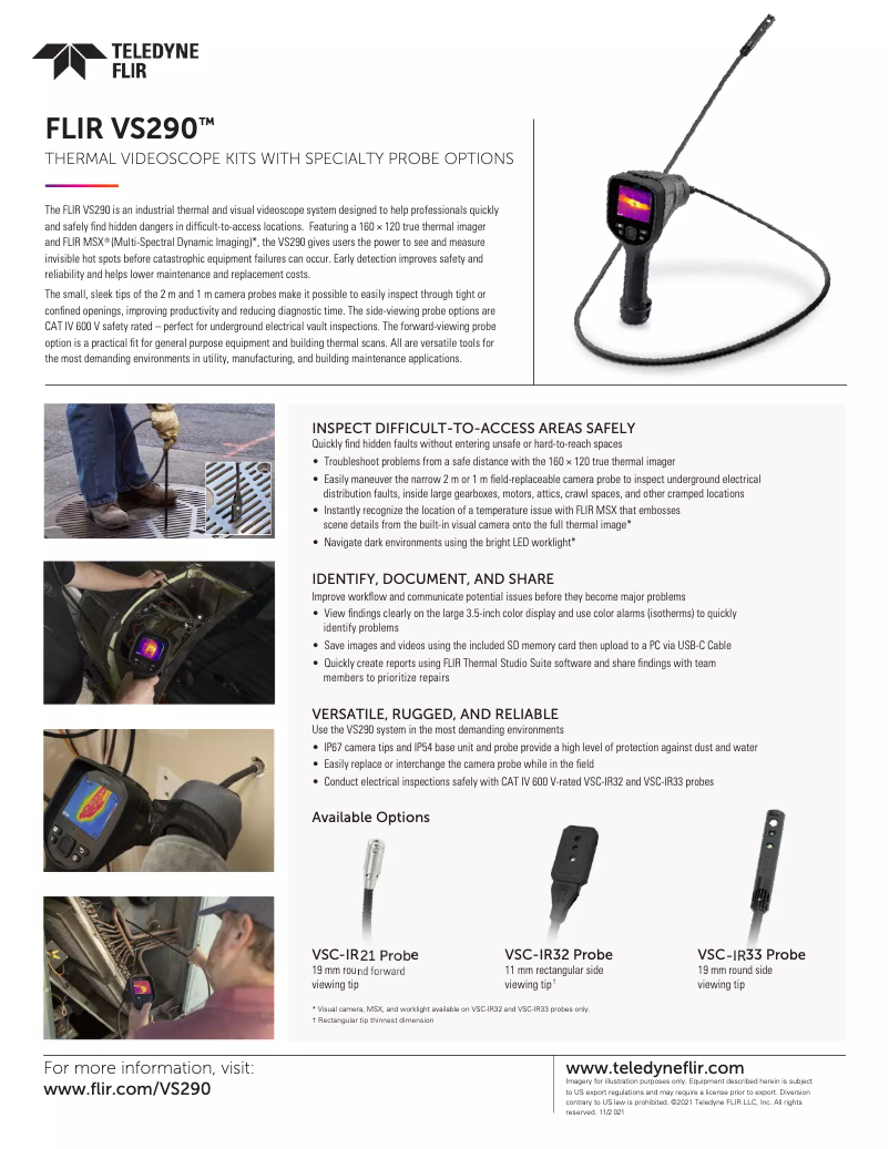 Imagen de la primera página del manual del dispositivo VS290