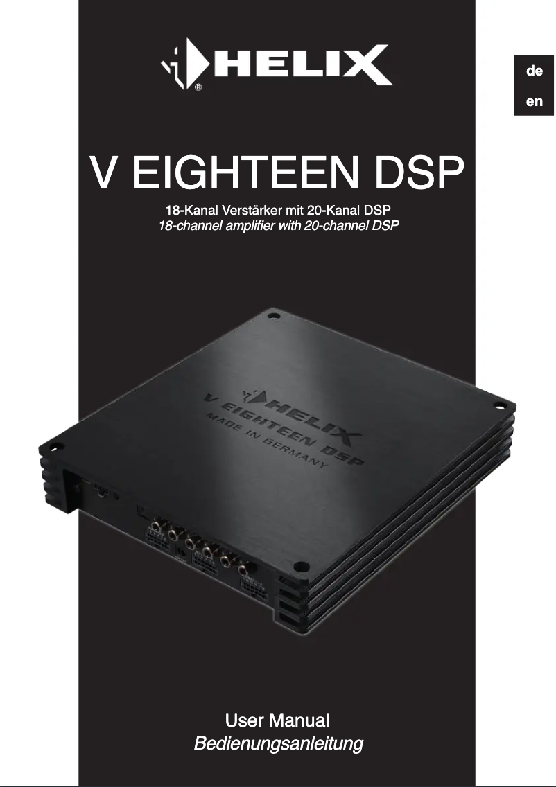 Imagen de la primera página del manual del dispositivo V EIGHTEEN DSP