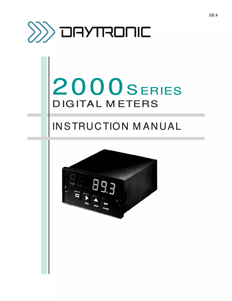 Imagen de la primera página del manual del dispositivo 2111-2