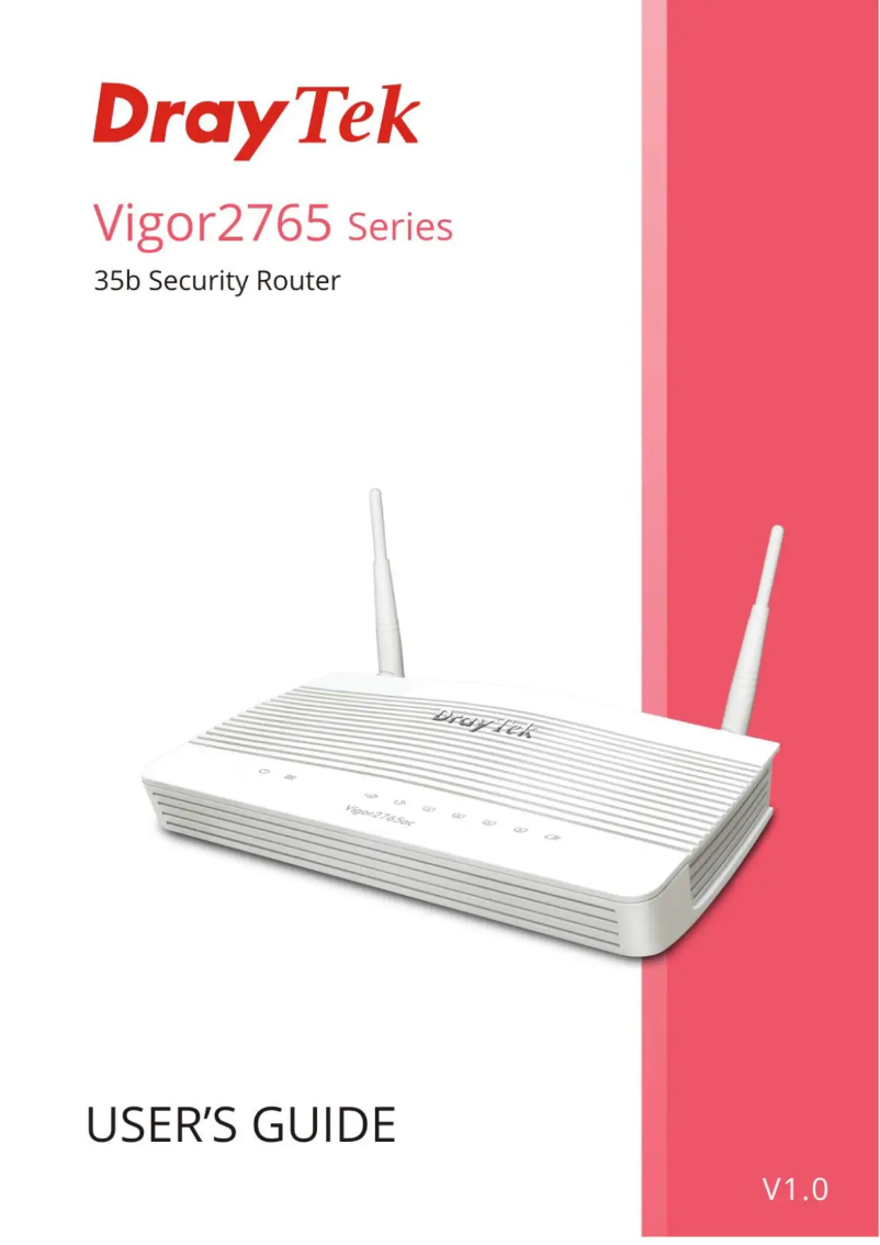 Imagen de la primera página del manual del dispositivo Vigor 2766ac-K