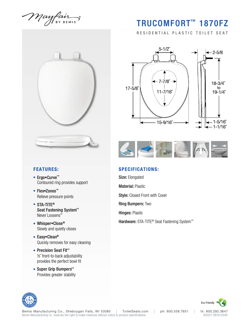 Imagen de la primera página del manual del dispositivo TruComfort 1870FZ