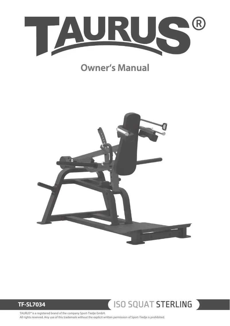 Página nº 1 - Manual de usuario Taurus Iso Squad Sterling