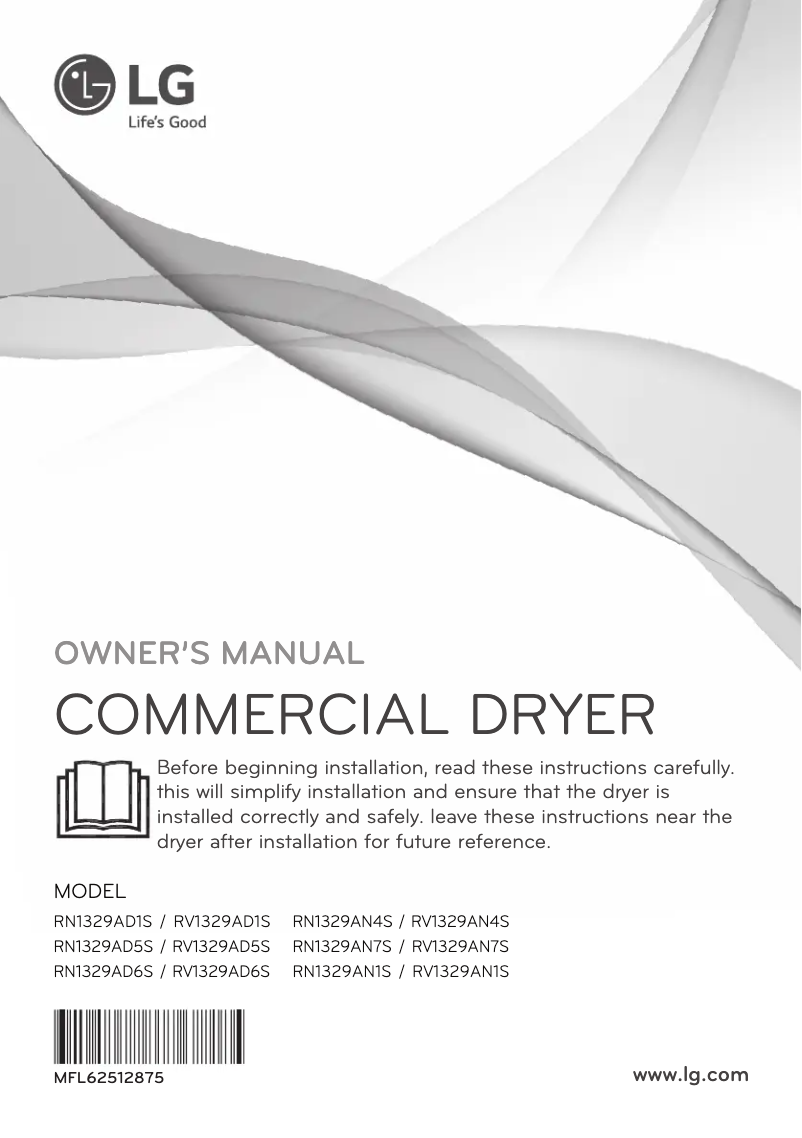 Página 1 del manual Manual de usuario LG RV1329AD1S