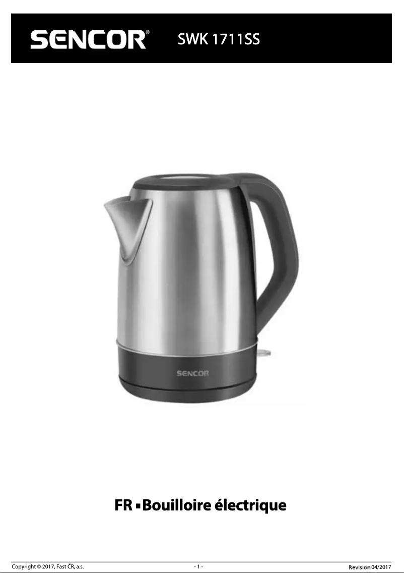 Imagen de la primera página del manual del dispositivo SWK1711SS