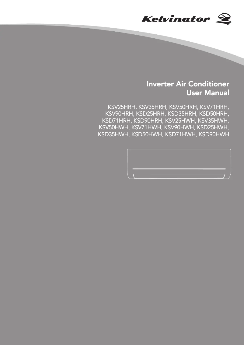 Imagen de la primera página del manual del dispositivo KSV25HWH