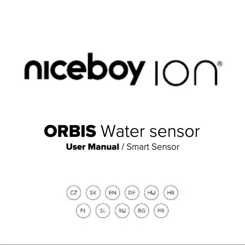 Imagen de la primera página del manual del dispositivo ION ORBIS Water Sensor