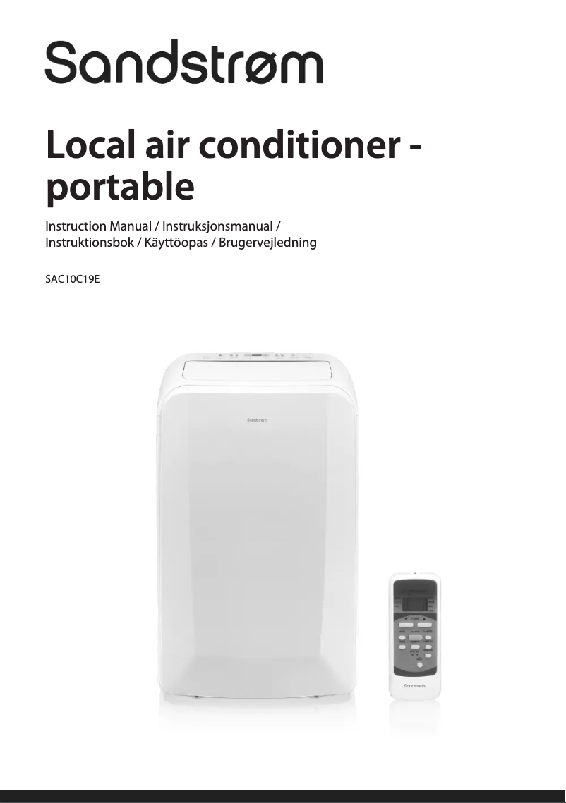 Página 1 del manual Manual de usuario Sandstrøm SAC10C19E