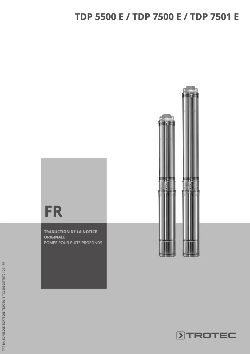 Página 1 del manual Manual de usuario Trotec TDP 5500 E
