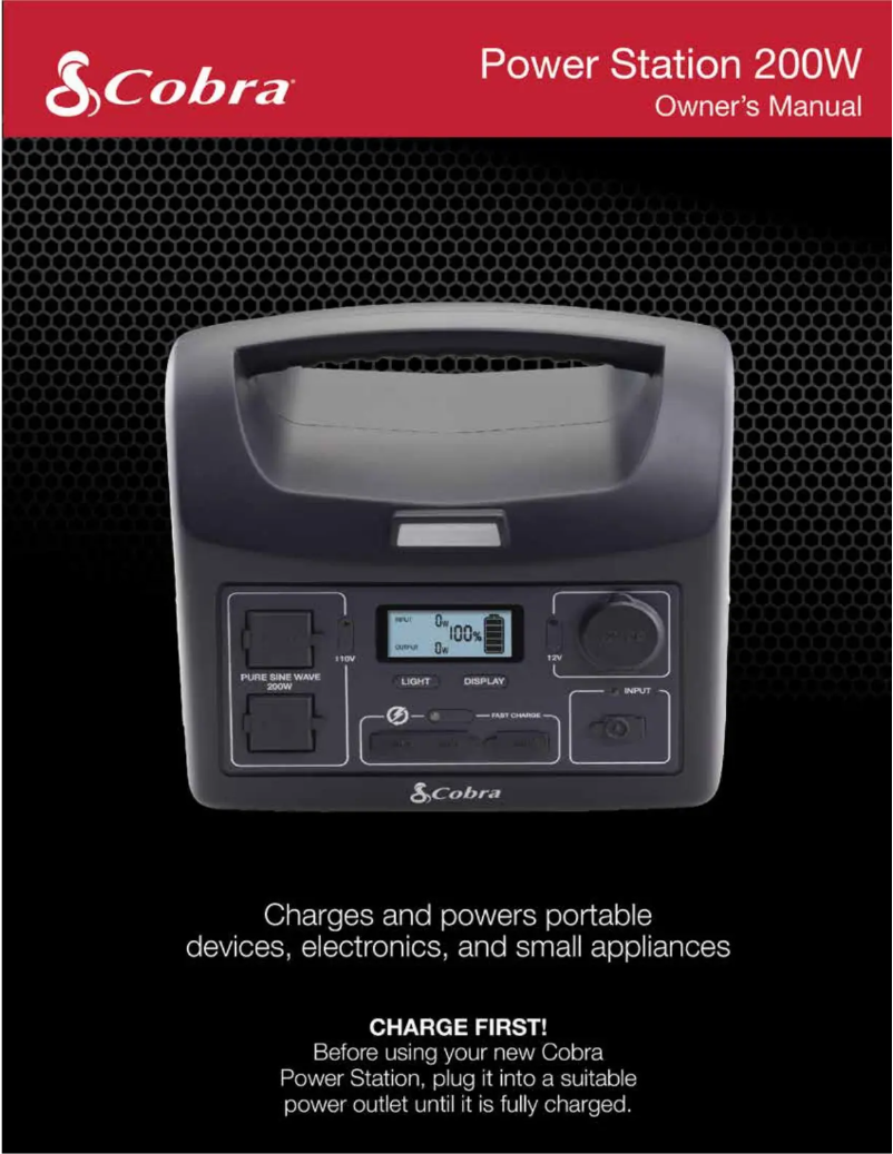 Imagen de la primera página del manual del dispositivo Power Station 200W