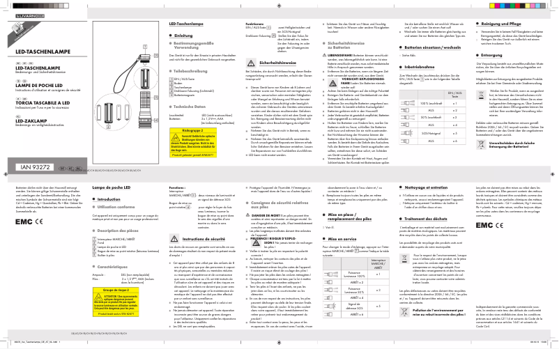 Imagen de la primera página del manual del dispositivo IAN 93272