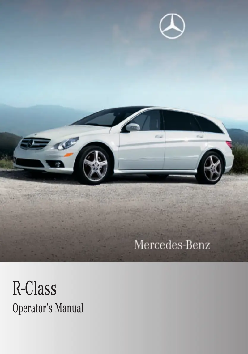 Página 1 del manual Manual de usuario Mercedes-Benz R-Class (2010)