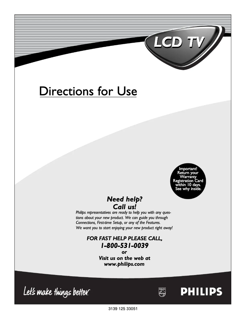 Imagen de la primera página del manual del dispositivo 17PF8946A