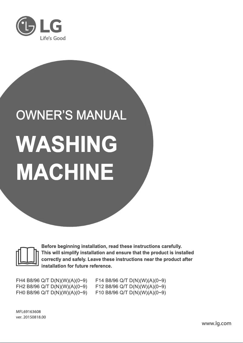 Imagen de la primera página del manual del dispositivo FH4B8