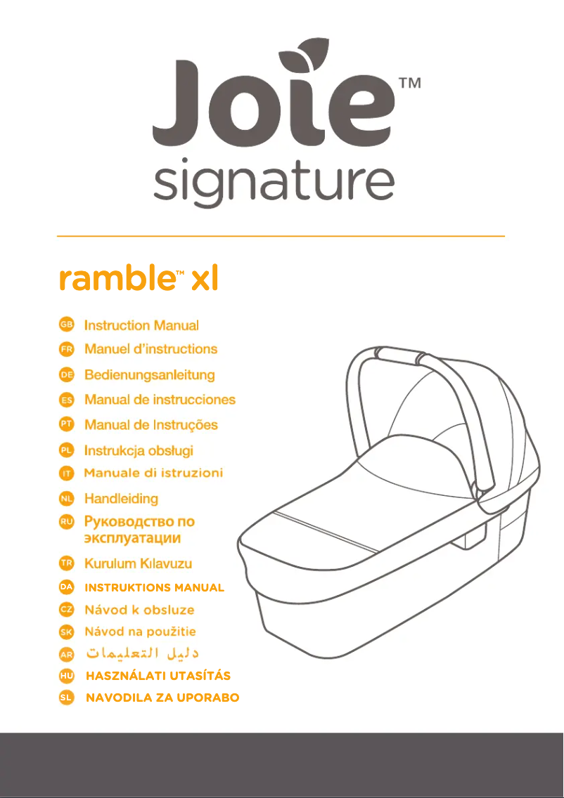 Página 1 del manual Manual de usuario Joie Ramble Xl Signature