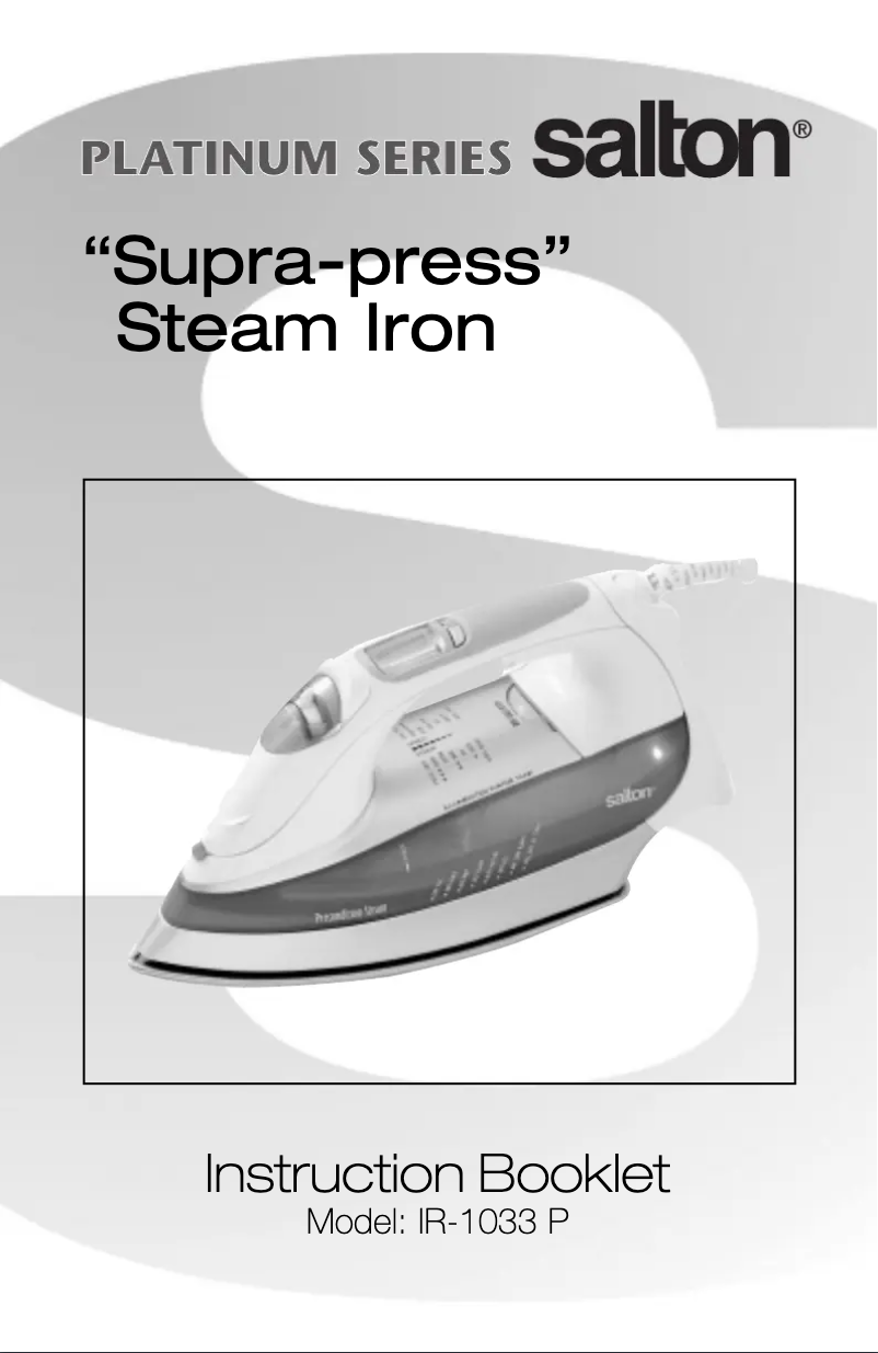 Imagen de la primera página del manual del dispositivo IR-1033 P