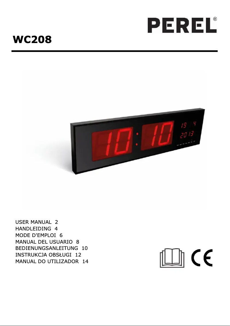 Imagen de la primera página del manual del dispositivo WC208