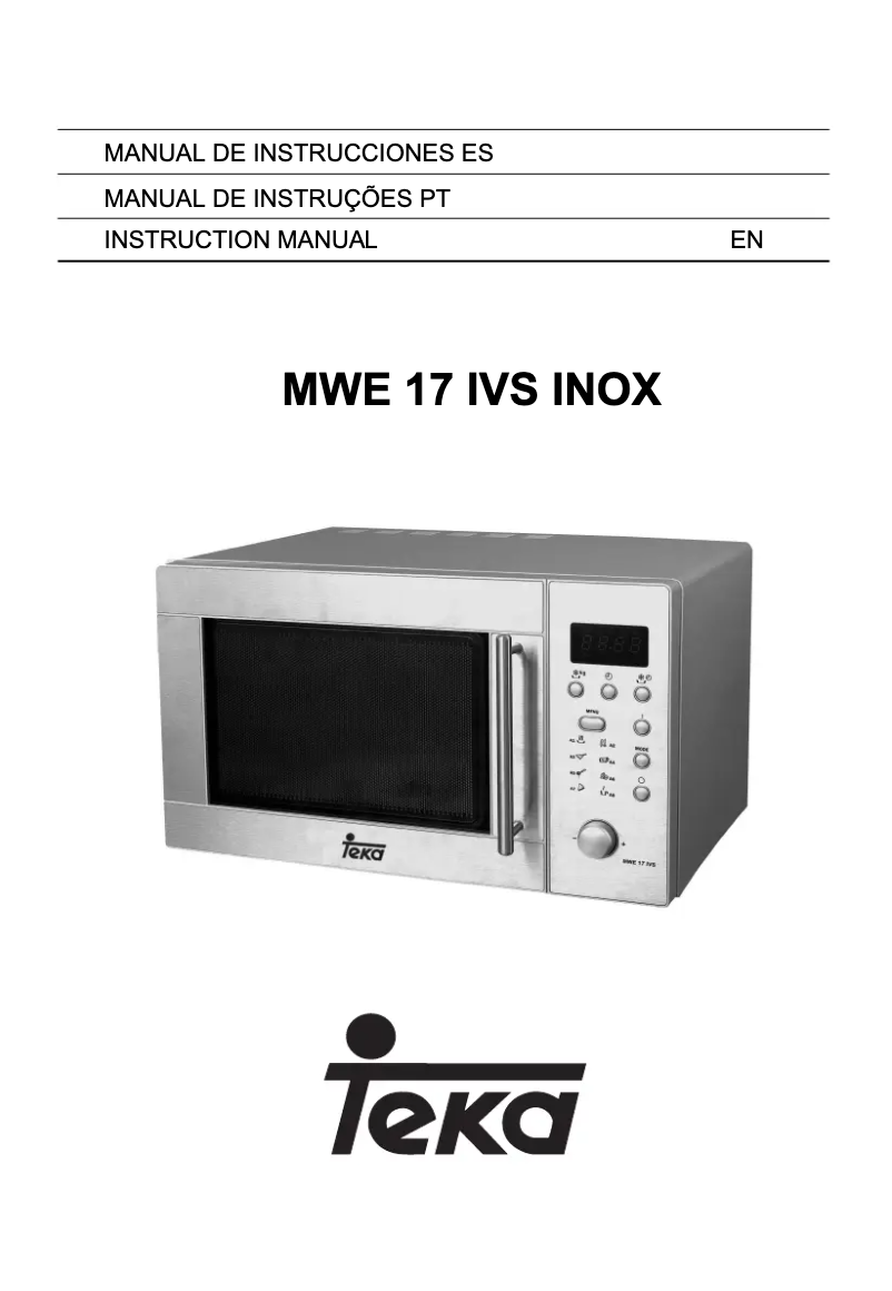 Página 1 del manual Manual de usuario Teka MWE 17 IVS INOX