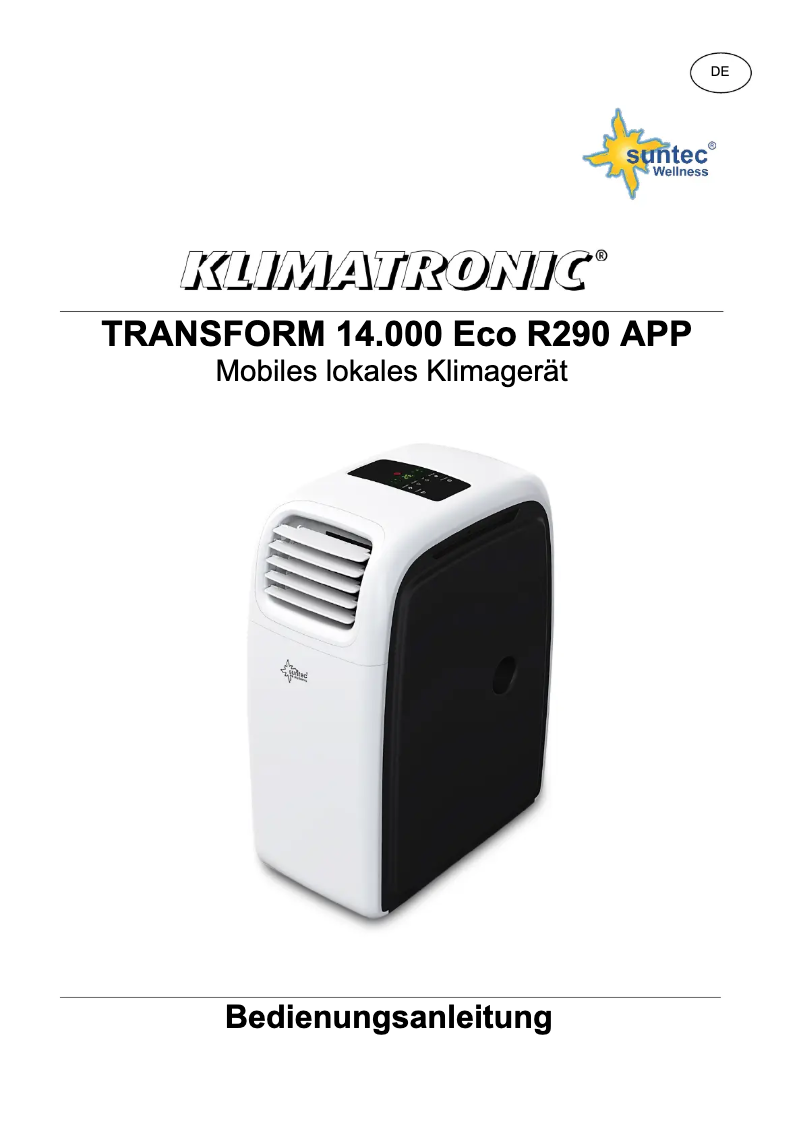 Imagen de la primera página del manual del dispositivo Transform 14.000 Eco R290 App