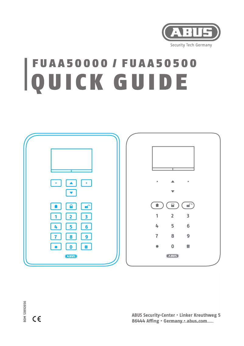 Imagen de la primera página del manual del dispositivo FUAA50510