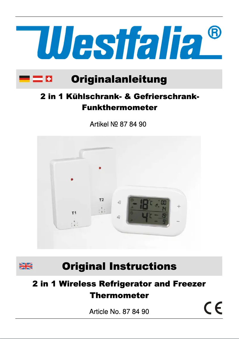 Página nº 1 - Manual de usuario Westfalia 878490