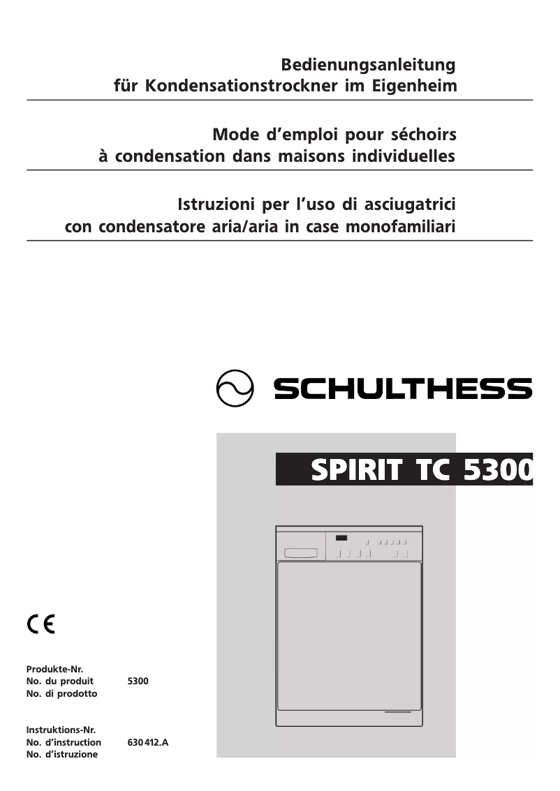 Imagen de la primera página del manual del dispositivo Spirit TC 5300