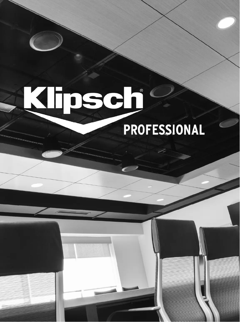 Página 1 del manual Folleto Klipsch PRO-650T-LS