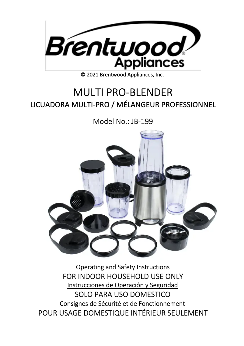 Página 1 del manual Manual de usuario Brentwood JB-199