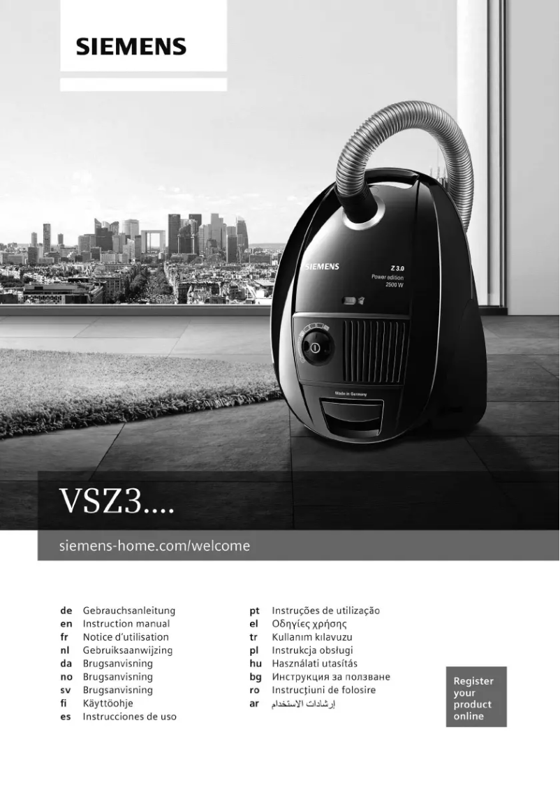 Página 1 del manual Manual de usuario Siemens VSZ32200