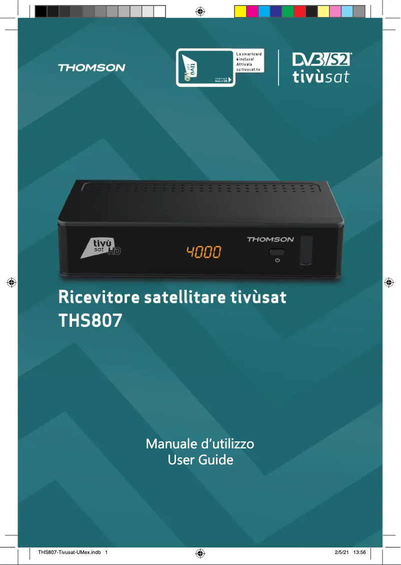 Imagen de la primera página del manual del dispositivo THS807